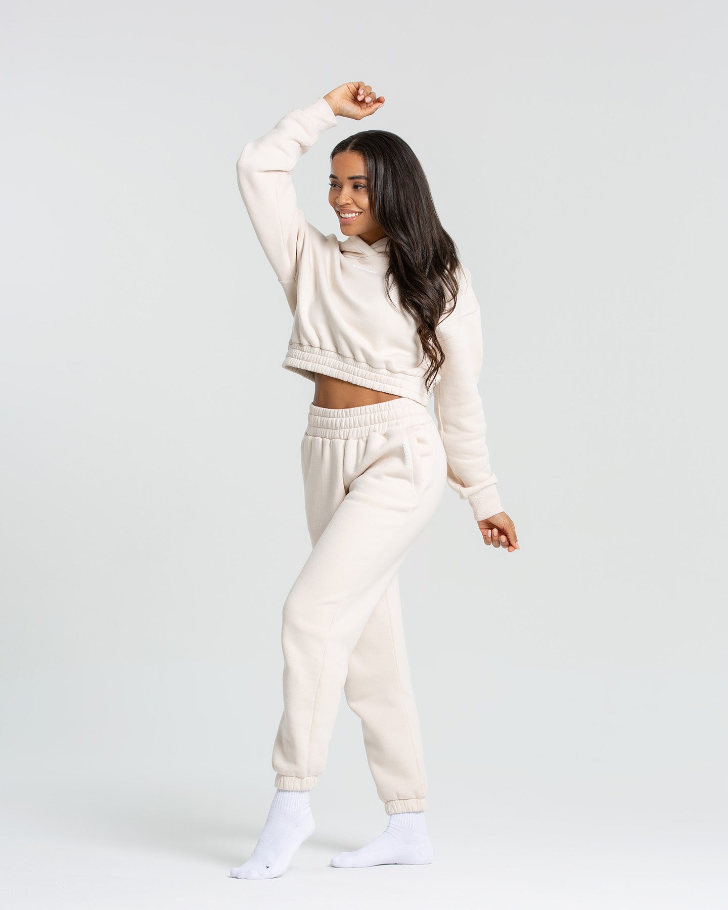 Comfort Cropped Hoodie | Sand